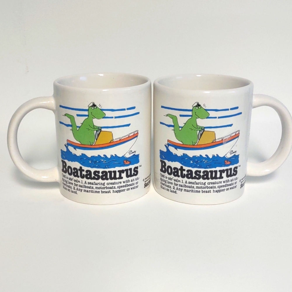 Boatasaurus set of 2 mugs